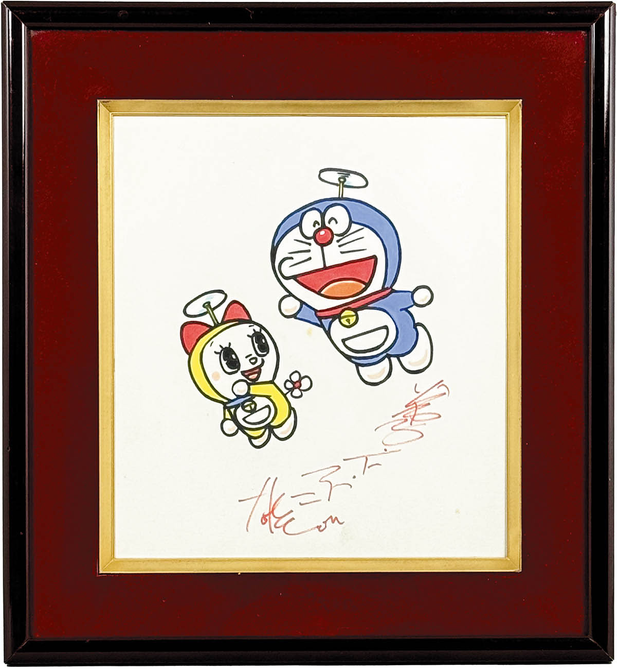 2013] 藤子・F・不二雄 直筆カラー色紙「ドラえもん」