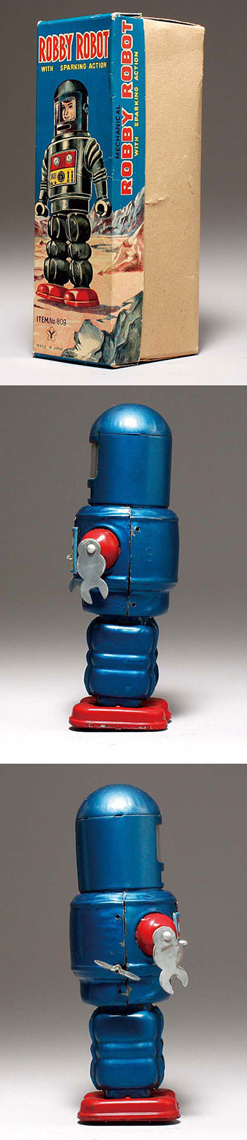 美品】フラフープガール 1950年代 箱付き ゼンマイ ブリキ (検)ソフビ