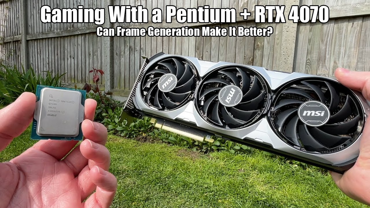 Gamer Pairs RTX 4070 with Pentium. DLSS 3 Makes it Playable
