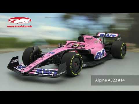Minichamps 1:18 Fernando Alonso Alpine A522 #14 Bahrain GP Formula
