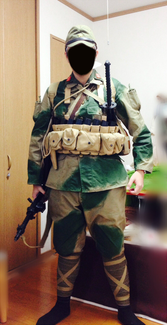 挺進縫工部:旧軍 義烈空挺隊風装備（機関短銃）