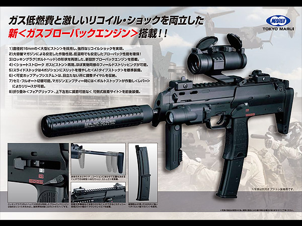 値下げしました」東京マルイ ガスブローバック MP7
