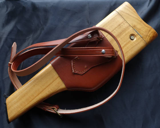 モーゼル M712、ブローニングHP 対応 木製ストック リアルウッド