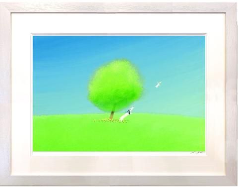 葉 祥明 限定版画 額装 ☆ 直筆サイン・エディション有り ☆ ジェイク