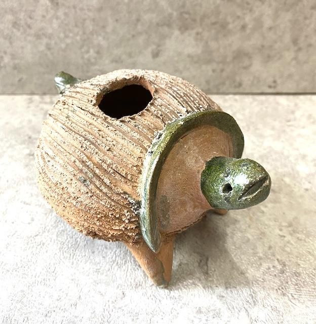 メキシコ オアハカ カラフルなトカゲ型陶器 メキシコ オアハカ