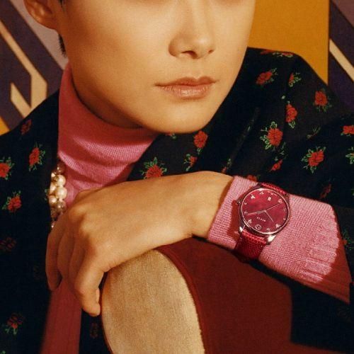 グッチ 時計 レディース G-タイムレス YA1264041 レッド