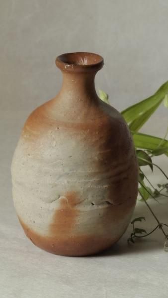 室町時代 極上 古備前 被焼 拉口緋襷自然釉 船徳利 蕪徳利 花瓶 酒器