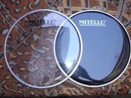 MITELLO Percussion（Powerbeat） ヘッド 22cm ブラック（8-3/4inch