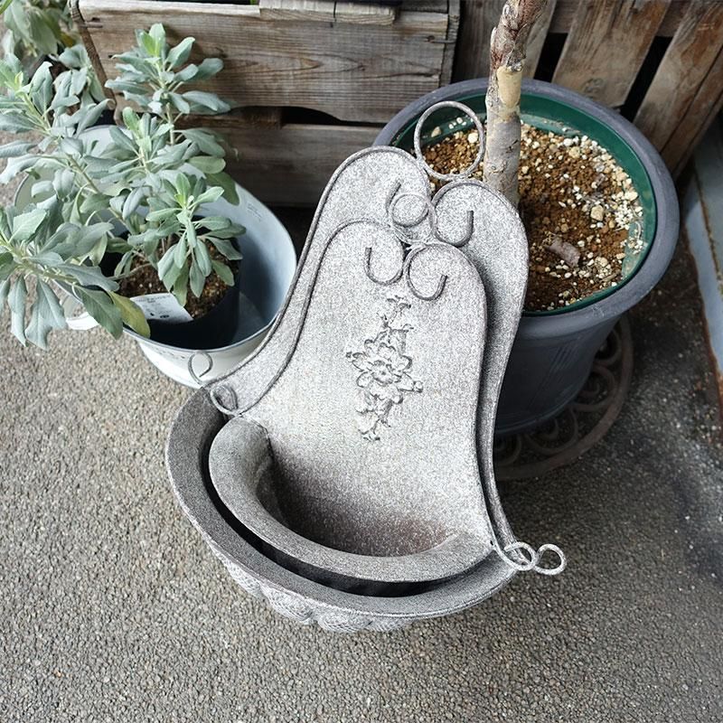 ウォール シャビーシック プランター L アイアンウォールハンギング