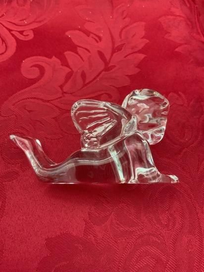 新品 バカラ Baccarat クリスタル エンジェル 天使 置物 箱付き 新品