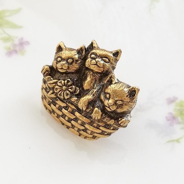 希少】TIFFANY ティファニー 猫 ブローチ 2318 希少】TIFFANY