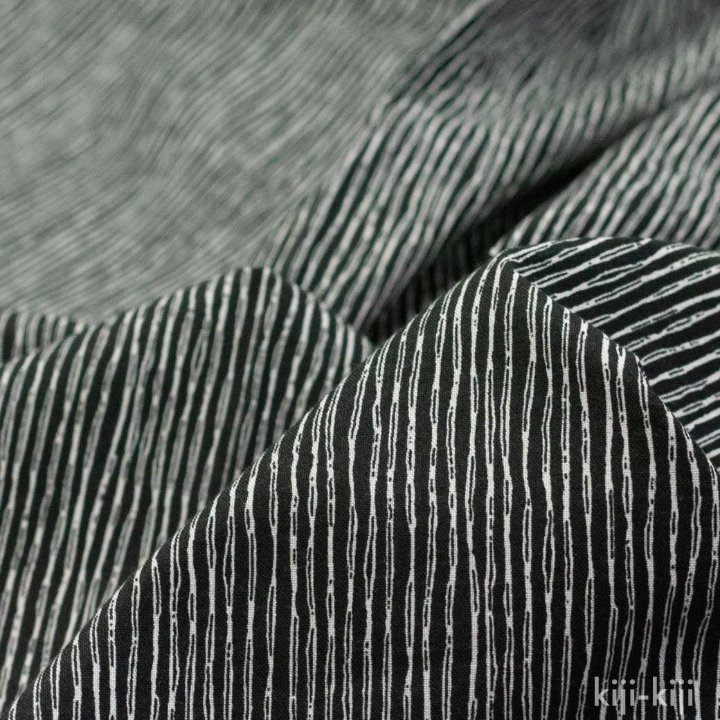 コットン shima shima stripe | ホワイト - 【キジキジ】布・生地の