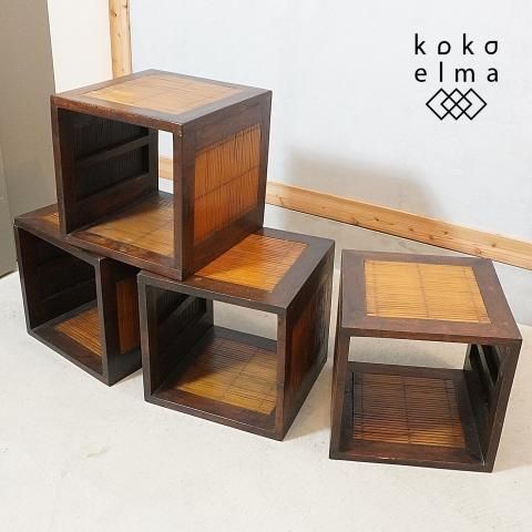 高級 月の形の木の飾り棚 アンティーク 大小2個セット 高級 月の形の