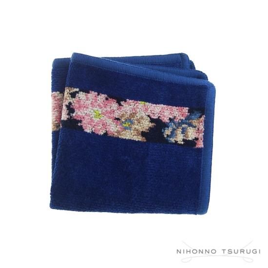 フェイラー (FEILER) コスモス ブルー タオルハンカチ ブルー 25x25