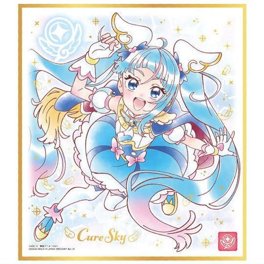 プリキュア 色紙ART7 [12.キュアスカイ(金色箔押し)],バンダイ 食玩 通販