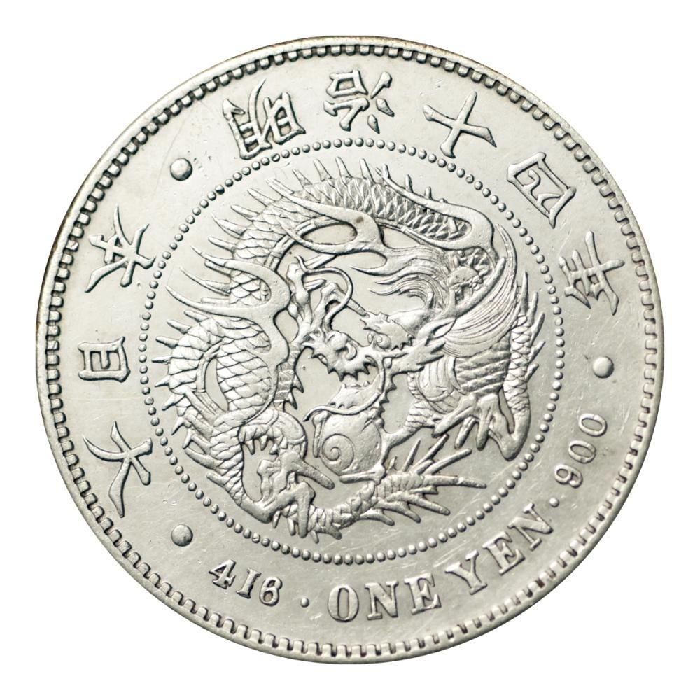 新1円銀貨（大型）明治14年（美品） - セキグチは1964年創業の古銭