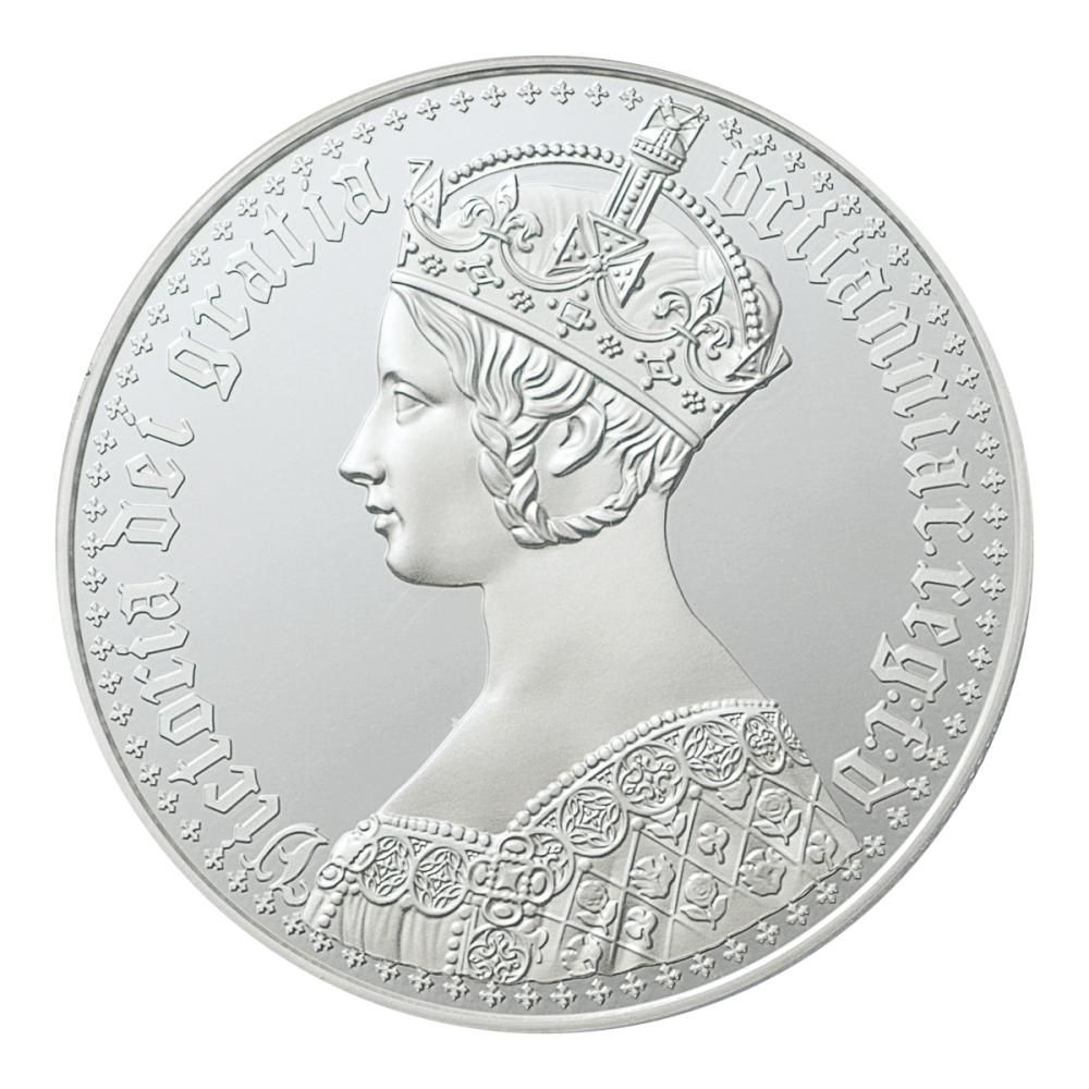 オルダニー 2021年 5ポンド銀貨 ゴシッククラウン PCGS PR70 DCAM