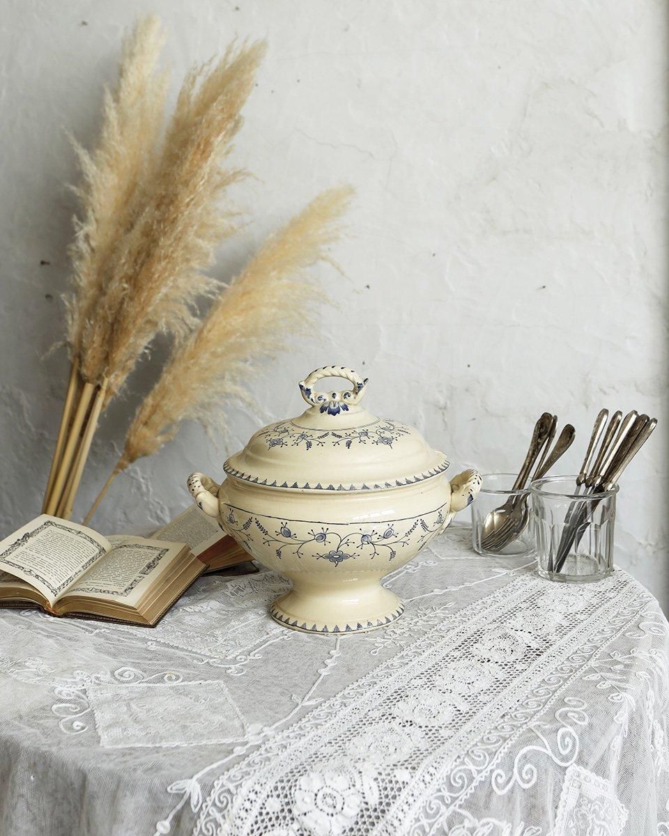 アンティーク サキソニー柄 スーピエール.1| Antiques Knock