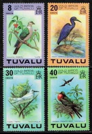鳥の切手 ツバル1978年4種完 - 切手の通信販売 StampRoad（スタンプ