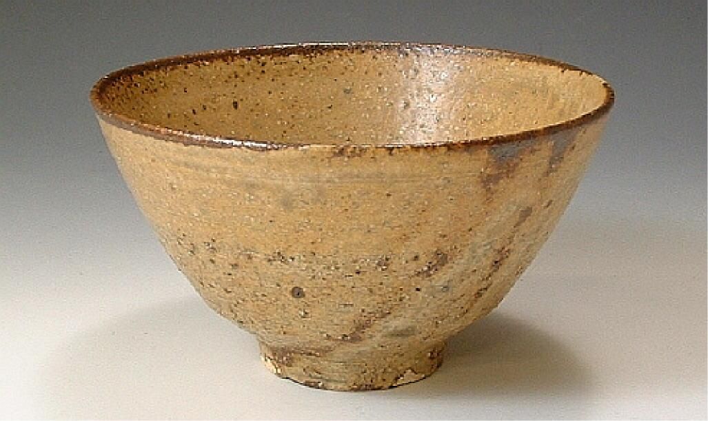 京焼・清水焼 くまがい】伊羅保 (いらぼ) -抹茶碗－窯名「柳」清水焼く