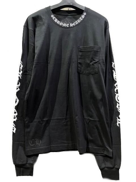 クロムハーツ ネックロゴT クロムハーツTシャツ ネックロゴ ブラック