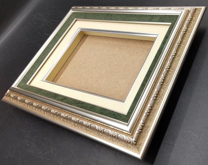 20年以上前の新品未使用】額縁油絵油彩金ゴールド木製F6
