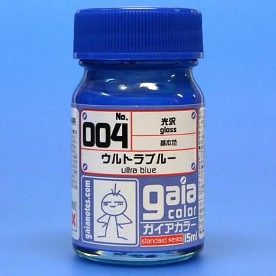 ガイアカラー 004 ウルトラブルー （基本色 15ml入） - G PARTS [模型