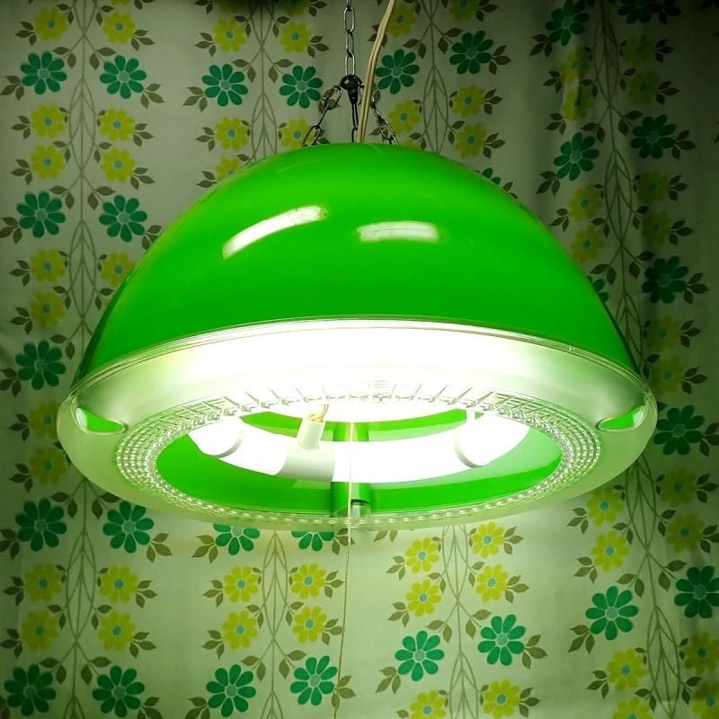 レトロポップ 蛍光灯シーリングランプ グリーン - USA＆レトロ雑貨の店