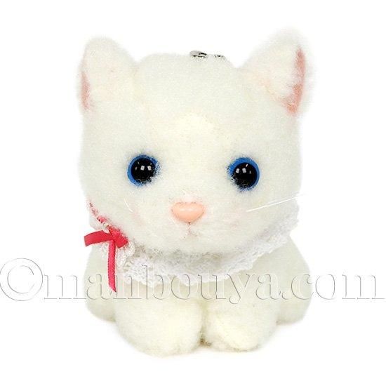 猫 ぬいぐるみ ホワイト たけのこ TAKENOKO JOYFUL MATES ふわもこ