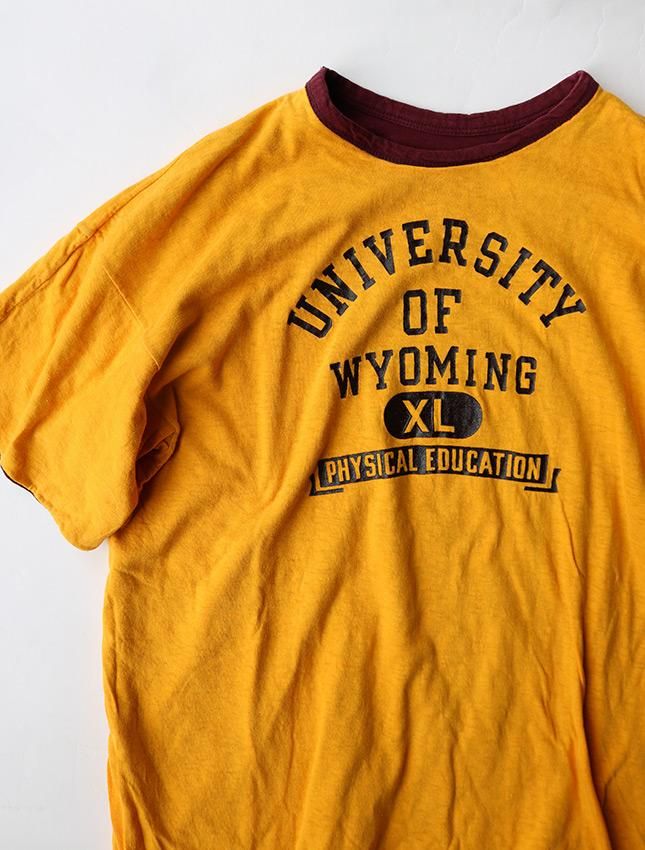 極美品！70s チャンピオン リバーシブルTシャツ Lサイズ 紺✕黄 ビンテージ