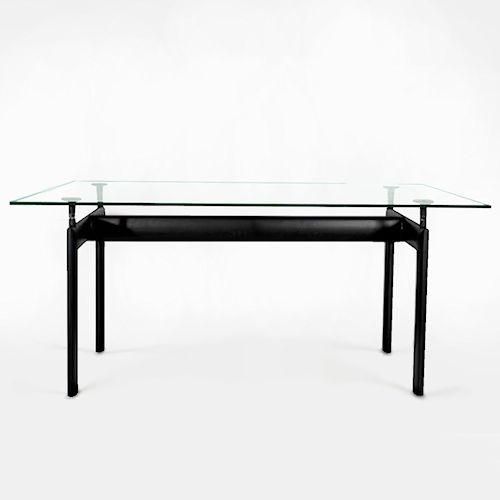 ル・コルビジェ/LC6ダイニングテーブル【W180cm・15mm強化ガラス