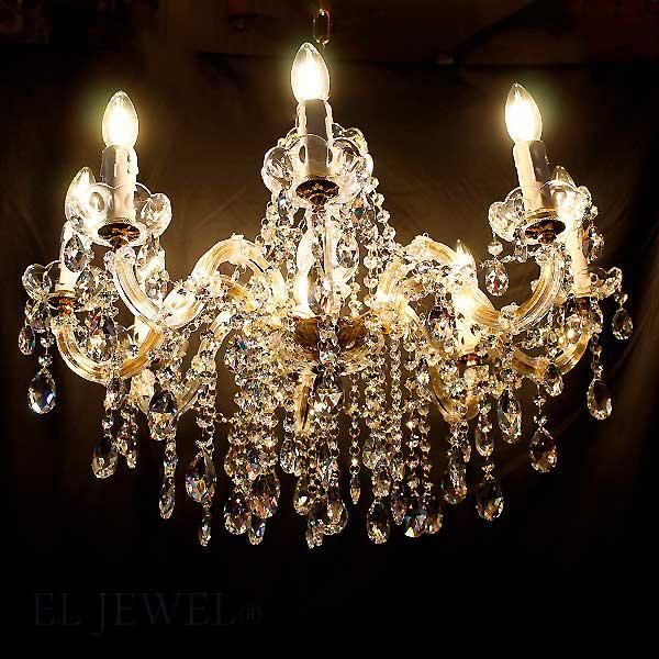クリスタルシャンデリア 8灯｜シャンデリア専門店EL JEWEL
