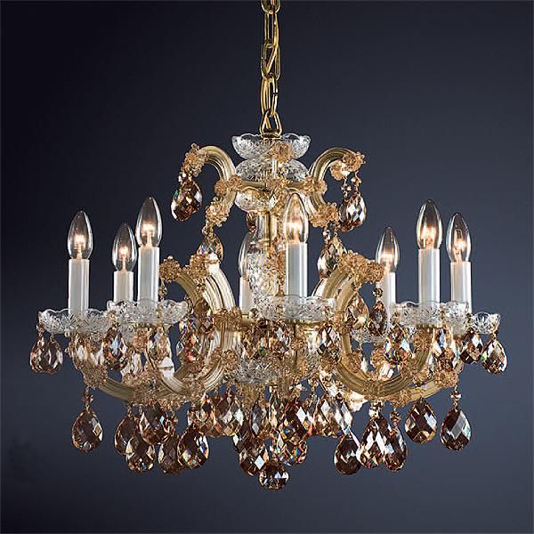 PRECIOSA/プレシオサ、LUSTRYシャンデリアランプ クリスタルガラス