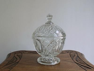 アンティーク雑貨｜デコラティブガラス キャンディポット｜CHELSEA