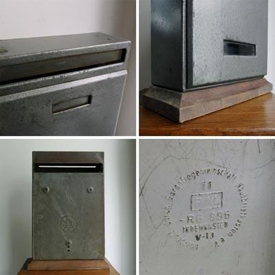 インダストリアル系 鍵付メタルポスト（レターボックス