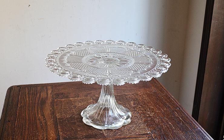 アンティーク ガラス コンポート（ケーキスタンド）｜アンティーク雑貨