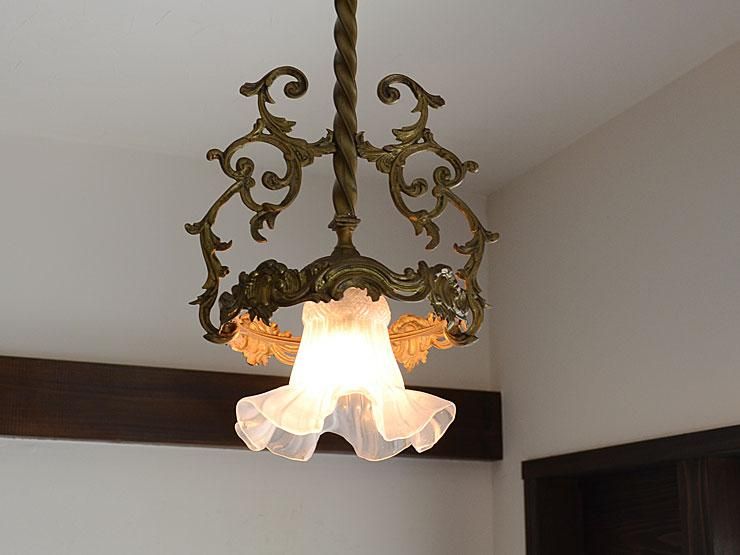 アンティーク】1910sー20s シャンデリア BRYANT照明 ペンダント