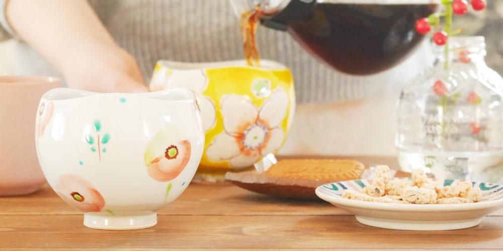 抹茶碗 茶器 茶道具 京焼 平安総峰 雲泥彩雲錦文様 紅葉 銘 共箱