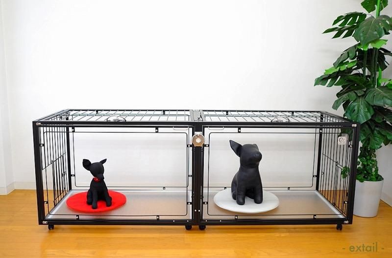 多頭飼いにおすすめ！大きな1部屋にも、2部屋にも、仕切りで使い分け