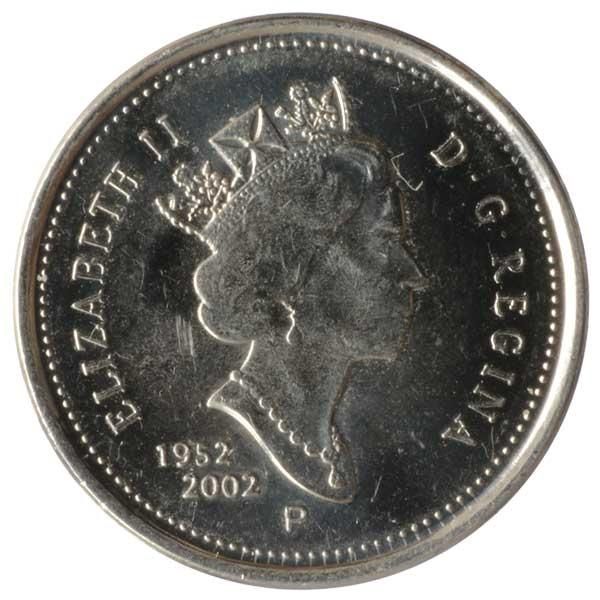 エリザベス2世在位50周年記念5セント硬貨|カナダ|コレクターズショップ