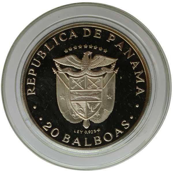 シモン・ボリバル 20バルボア銀貨 1972年 最高鑑定】☆大型銀貨☆ 1972