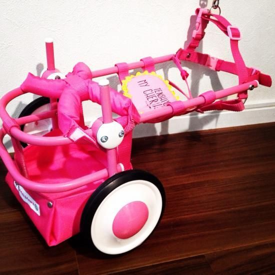 天使の車輪 犬用車いす イエロー 前輪 顎乗せクッション付き Sサイズ