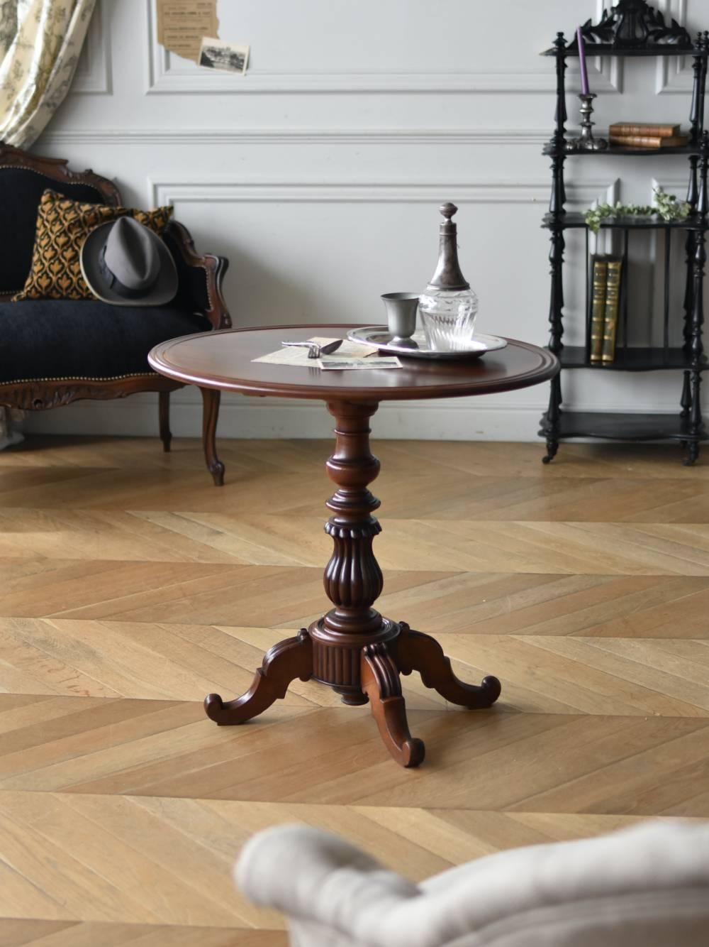 イタリア製象嵌 ドマンDemain コーナーテーブル 飾り棚 コ