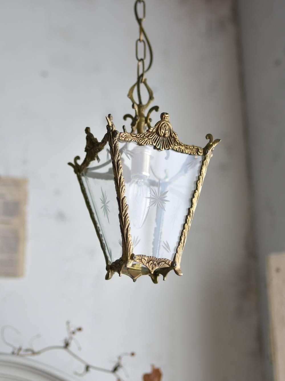 4-1. フランス アンティーク シャンデリア 4灯 キャンドル 吊り下げ