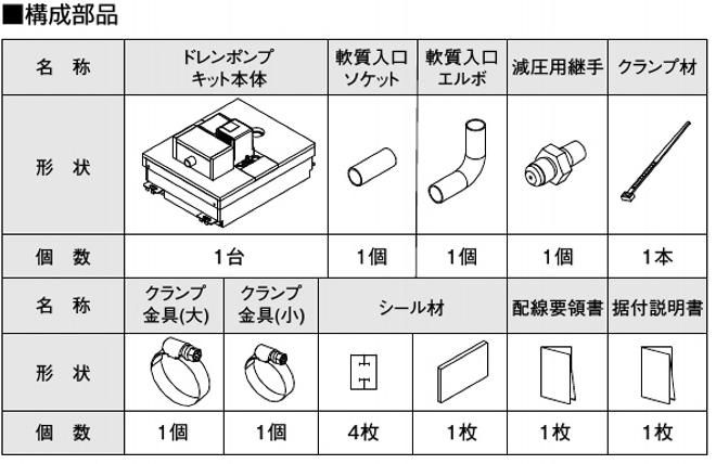 ドレンアップキット/ドレンポンプキット 空調関連部材 オーケー器材