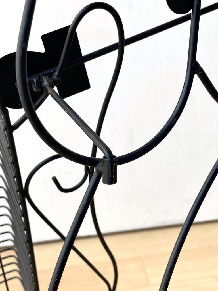 ヴィンテージ アイアン CDラック - アンティーク、ビンテージの