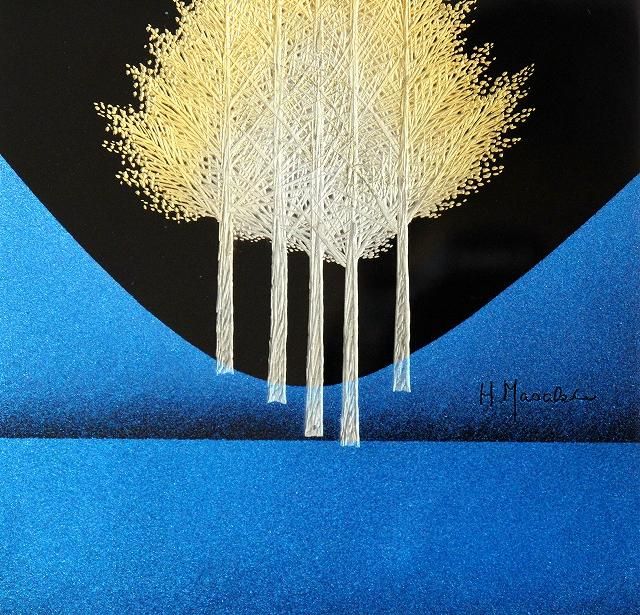 吠木 正樹 「立木」漆芸額 - レトロ ＆アート空間 「 古美術倶楽部 玉兎 」