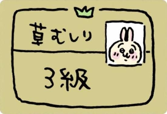 No.22 草むしり検定証3級 (せかいカード)】 ちいかわ コレクション