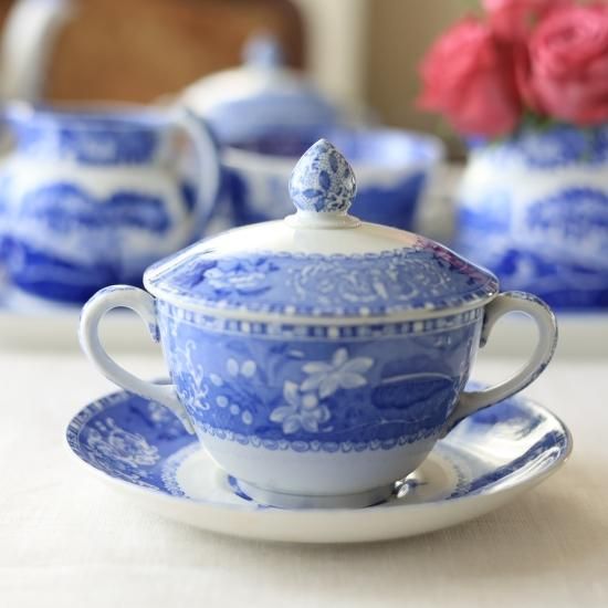 英国Copeland Spode社製 Cat handle cup Antique 19th Century