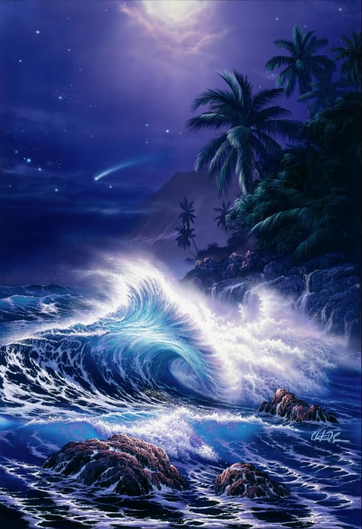 NIGHT DANCER II | クリスチャン・ラッセン | 版画 | 日本正規販売代理